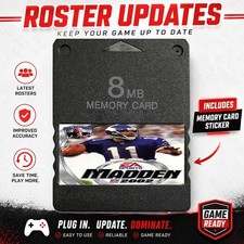 Madden 2002 Roster Updates PlayStation 2 PS2 Memory Card 100 Completed Save