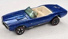 Hot Wheels Redline Custom Firebird Blue Exterior White Interior Vintage Original