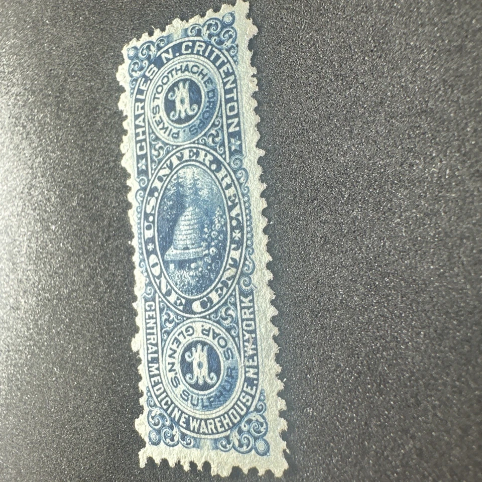 1878 RS63 Toothache Drop Medicine Revenue Stamp High Quality - Image 2 of 4