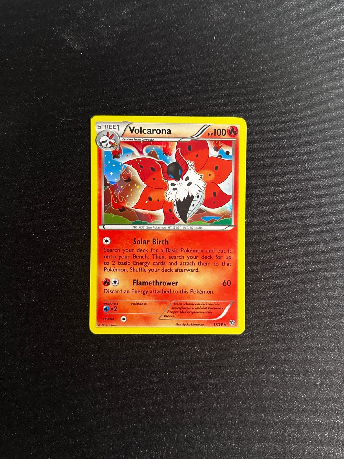 Volcarona (17) Holo Rare XY - Ancient Origins 17/98 NM