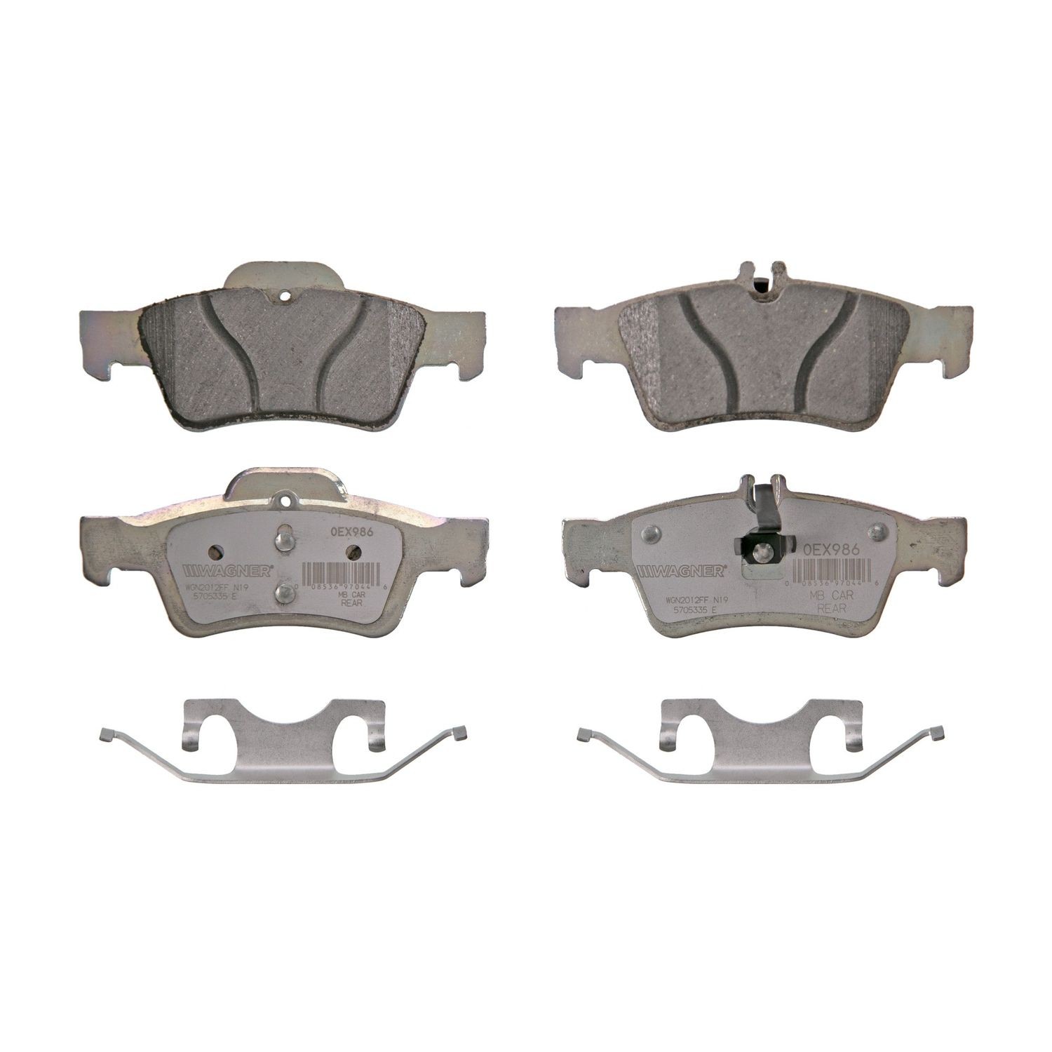 Wagner Brake OEX986 Disc Brake Pad Set For Select 03-14 Mercedes-Benz Models