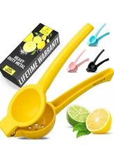 Zulay Kitchen Metal Lemon Squeezer - Handheld Lemon Juicer Squeezer