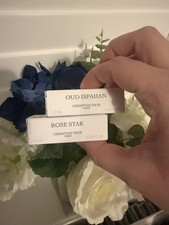 Dior fragrance, perfume oud ispahan, rose star 1.2ml x 2