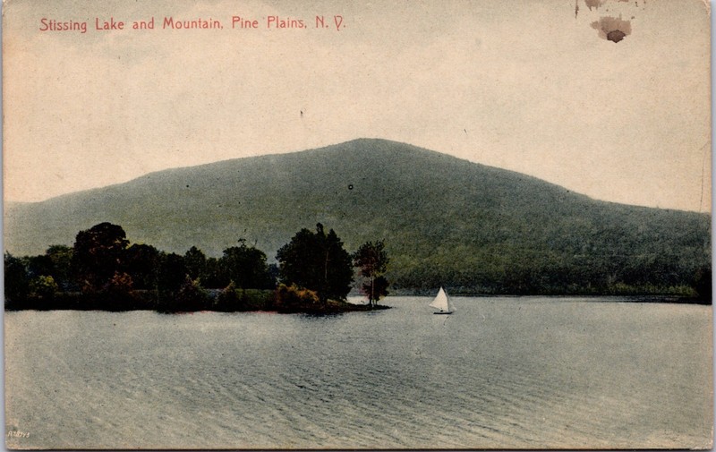 PC6659 NY New York Pine Plains Stissing Lake Mountain Dutchess County Postcard