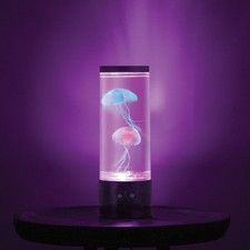 12" RGB Jellyfish Lamp with USB Black: LED, Ocean Theme, No Assembly