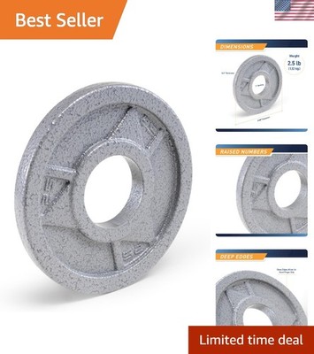 Classic 2-Inch Olympic Grip Plates - Rust-Resistant Cast Iron for Weightlifting