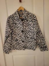 Women's Black And White Summer Blazer