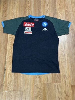 Vtg Retro y2k Napoli Kappa Player T Shirt Italy Soccer Futbol Serie A