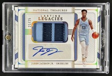 2021-22 National Treasures Jaren Jackson Jr. Lasting Legacies Patch Auto #/25