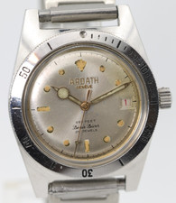 RELOJ PULSERA SUIZO ARDATH GENEVE DENIS DIVER 660 ft 36 mm, SUBMARINO, FUNCIONA (NF)