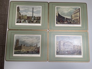 Pimpernel cork-backed placemats features detailed illustrations London