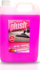 Carpet Shampoo Cleaner & Odour Deodoriser 5L Plush (BUBBLEGUM) 4.96 per litre