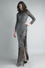 sequined evening dress