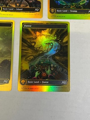First Place Foil Driver Seat Full Art Lands Set of 5 Aetherdrift
