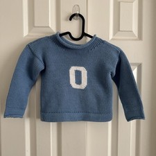 MJK Knits "O" Cotton Sweater Made in USA Kids Small