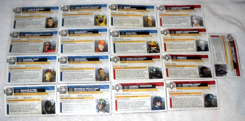 Lot #2 - Random Modern GI Joe and Cobra Character File Cards