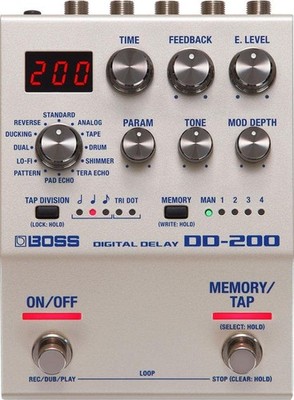 Boss DD-200 DIGITAL DELAY Gitarren-Effektpedal