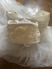 Vintage 1950/60s Floral Wedding Veil Flower Headpiece Crown Frances Barby Bridal