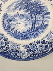 Broadhurst Ironstone "The English Scene" Blue & White Plate Vintage  — photo 8
