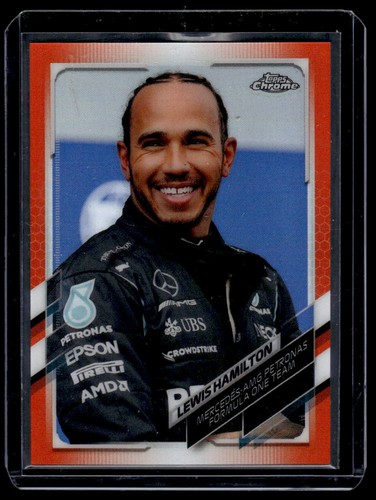 Lewis Hamilton Racing Topps #50 Orange Refractor SN Mercedes-AMG Petronas F1 - Bild 1 von 2
