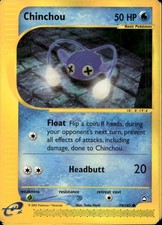 Chinchou 70/147 Common WOTC Aquapolis Pokemon