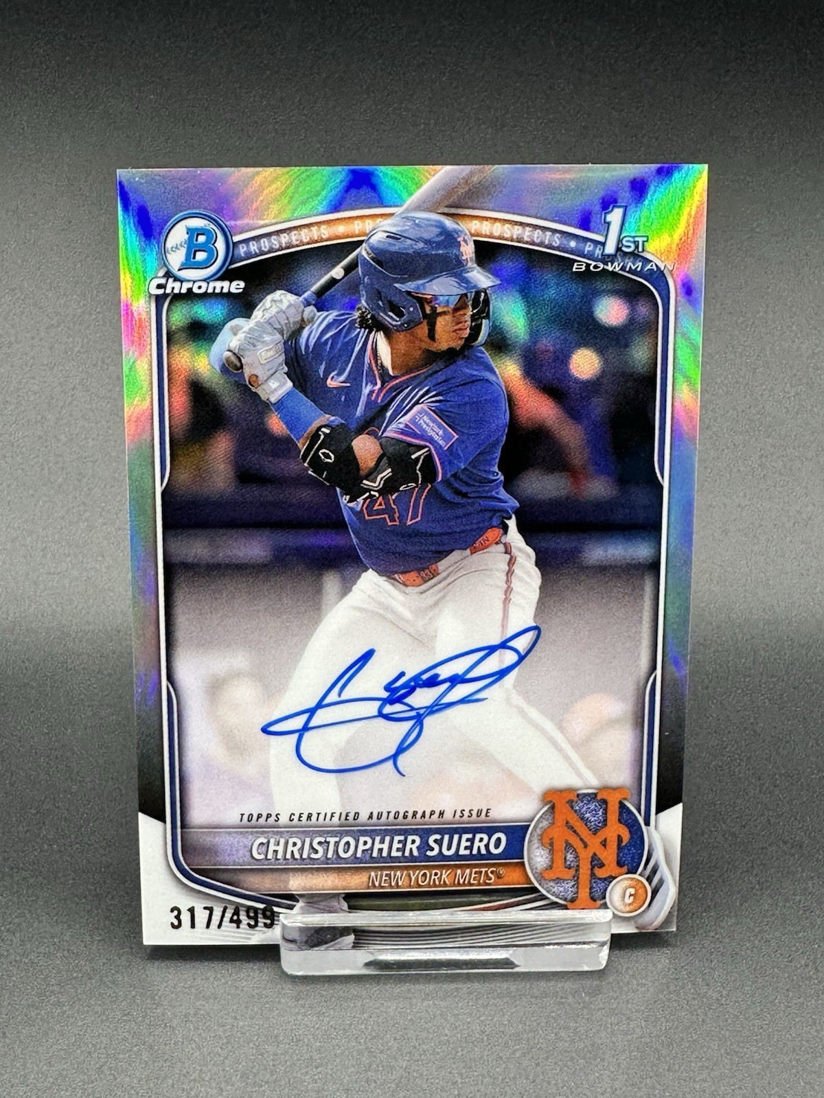 2025 Bowman Chrome Christopher Suero #CPA-CSU Refractor Autograph /499