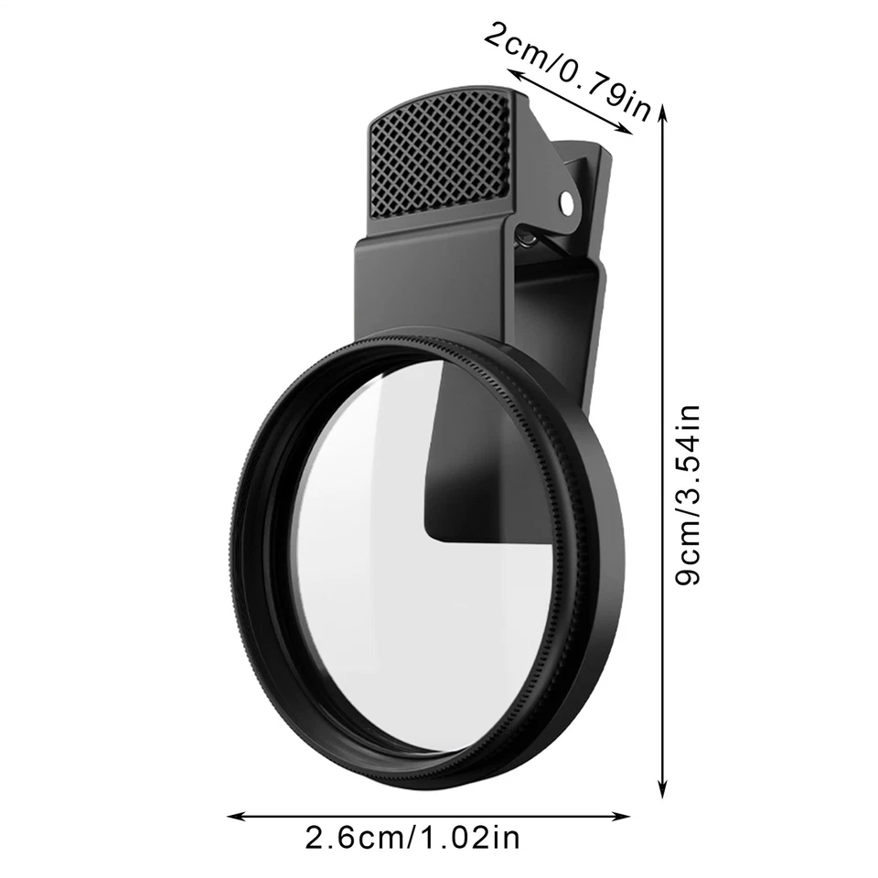 52MM Clip-on CPL Phone Camera Lens Filter Kit, Clip On Polarizer Phone Camera - Image 2 of 4