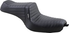 Le Pera Tailwhip Black Seat w/ Pleated Stitch...