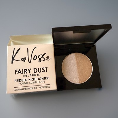 K Voss Fairy Dust Pressed Highlighter Moonlight Starkissed Glow 8g