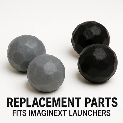 2x Imaginext Cannonball/Boulder Replacement Parts Strong Plastic Fits Launchers