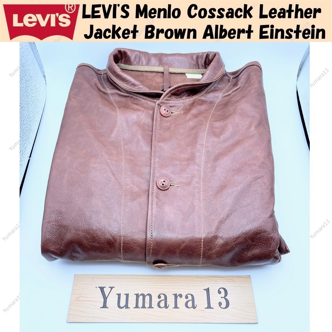 Mサイズ　Levi's MENLO COSSACK LEATHER JACKET Menlo Cossak Jacket - Brown | Levi's® AT