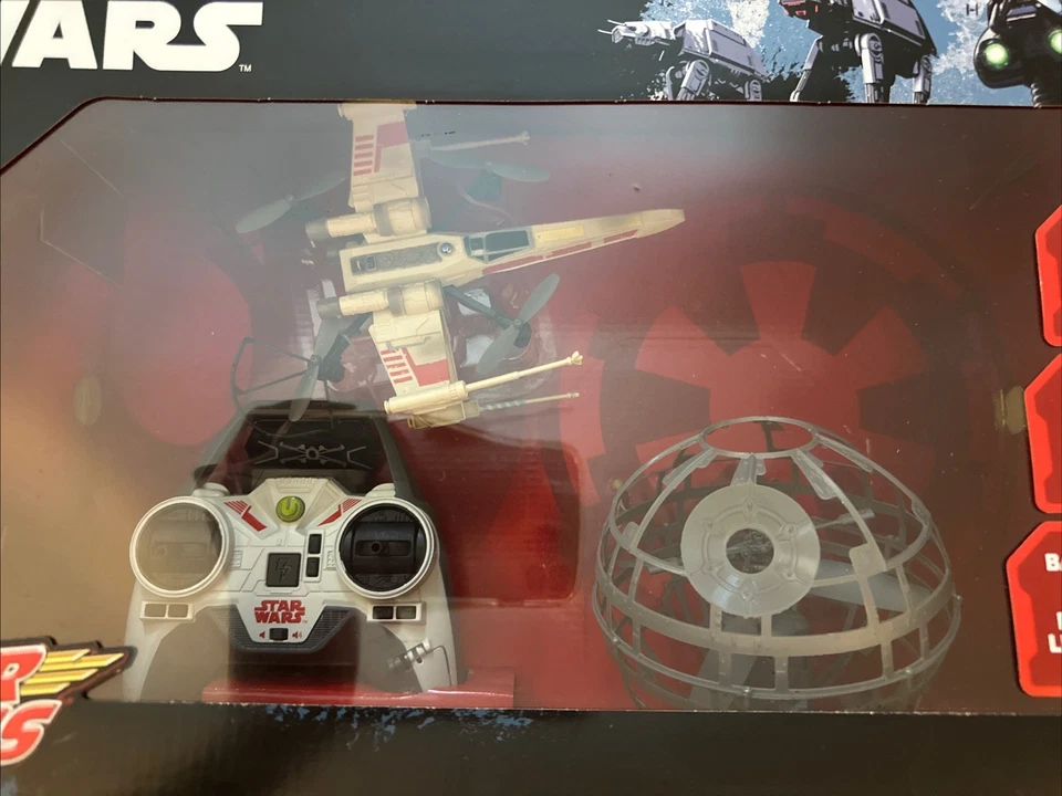 SPIN MASTER STAR WARS AIR HOGS X-WING VS TIE FIGHTER DRONE BATTLE SET. NIB - Image 3 of 4