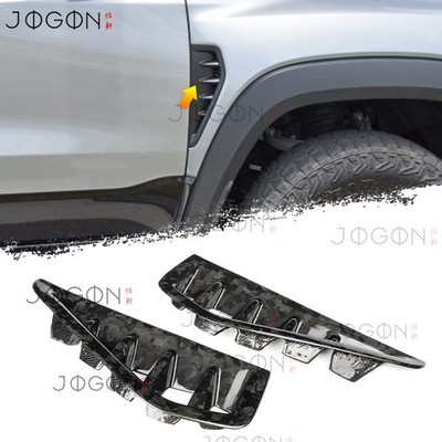 Forged Carbon Fiber Side Fender Scoop Vent Covers For Dodge Ram 1500 RHO 2025-26