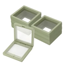 15 Pcs Press on Nail Storage Box Packaging Box, Light Green