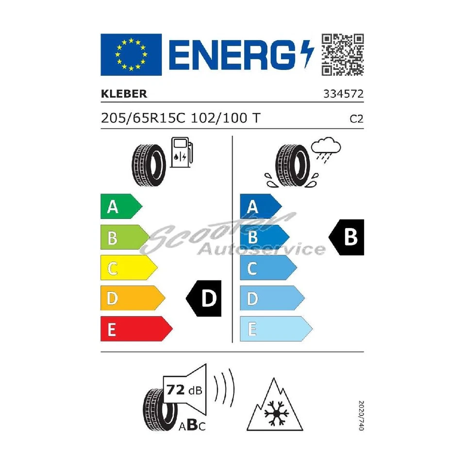 Allwetterreifen 205/65 R 15 102T Kleber Transpro 4S 3PMSF | 70733 - Bild 2 von 4