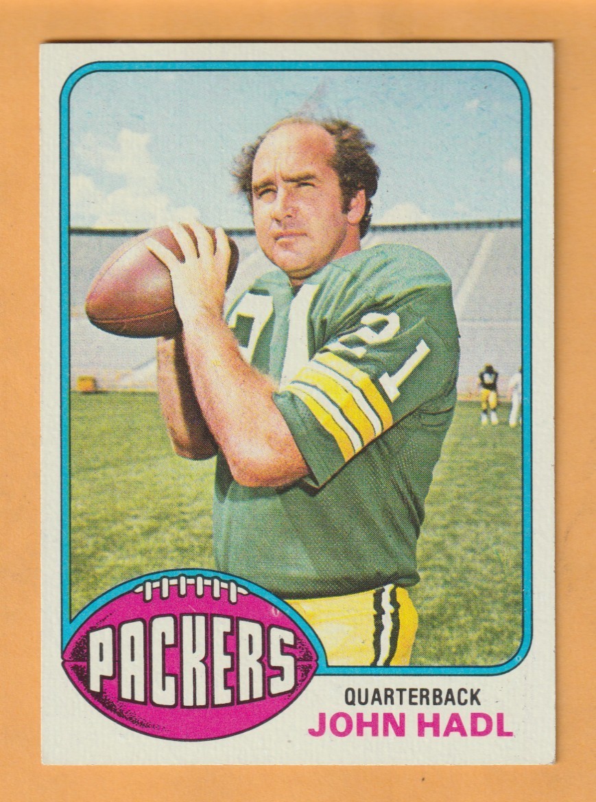 John Hadl Green Bay Packers 1976 Topps #222 Lawrence Kansas Jayhawks
