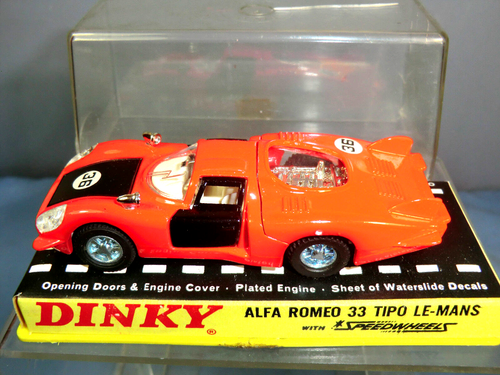 DINKY TOYS MODEL No.210 ALFA ROMEO 33 TIPO . LE-MANS VN MIB - Picture 4 of 11