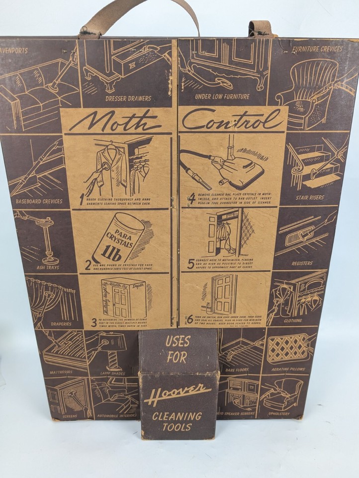 Hoover Vacuum Cleaner Attachments w/ Display Carrying Case vintage