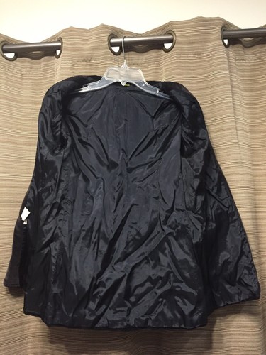 Womens Black Vintage Velvet 2 Button Blazer Jacket Sz 9 - Picture 6 of 9