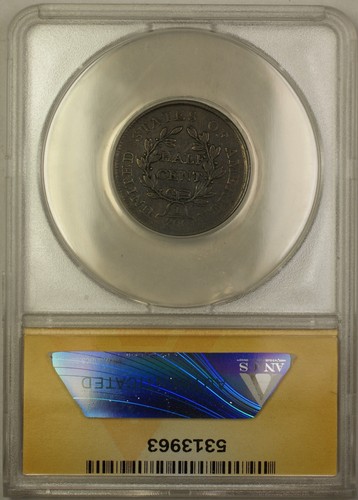 1804 Crosslet 4 No Stems Draped Bust 1/2c Coin C-12 ANACS VF- 20 Details Scrt RL - Picture 2 of 2