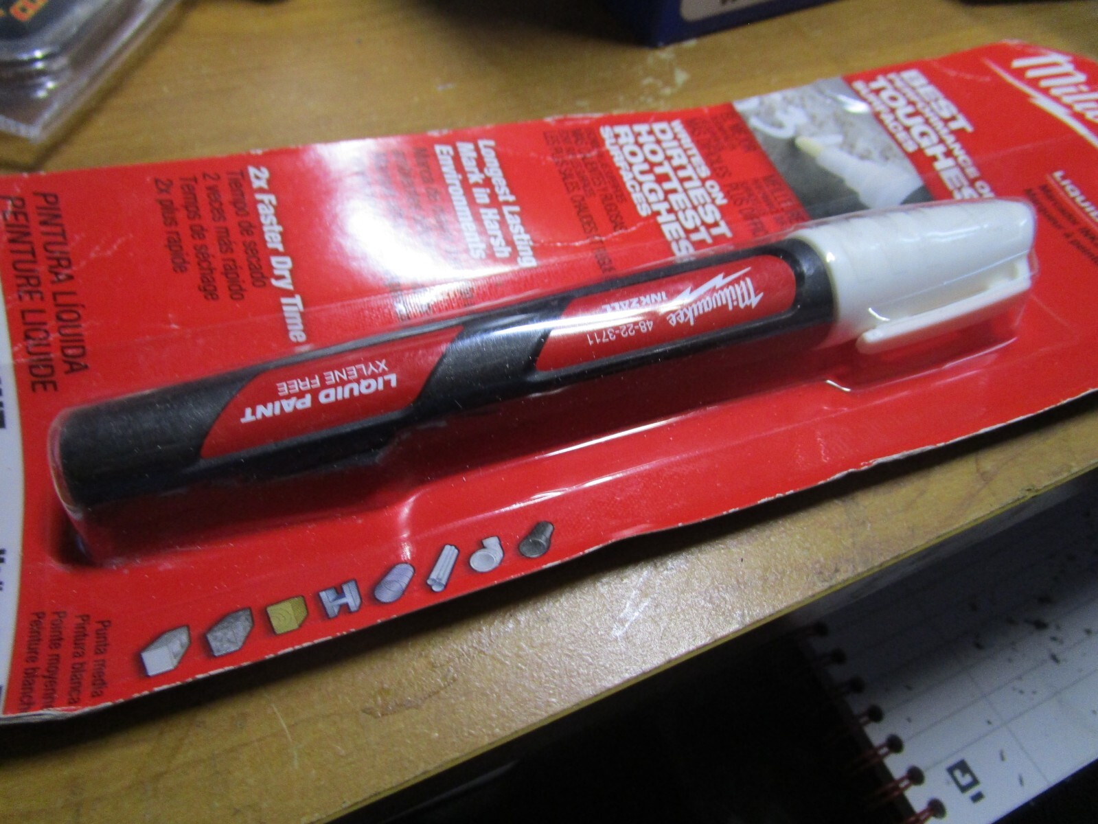 White Acrylic Nib Tip Valve Action&reg; INKZALL&trade; Paint Marker