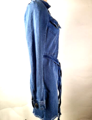 Le Lis Collection Dress Denim Zipper Pockets Size Small | eBay