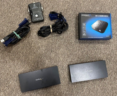 4 KVM Devices (2 DisplayPort, 1 USB 2.0, and USB 2.0/VGA)