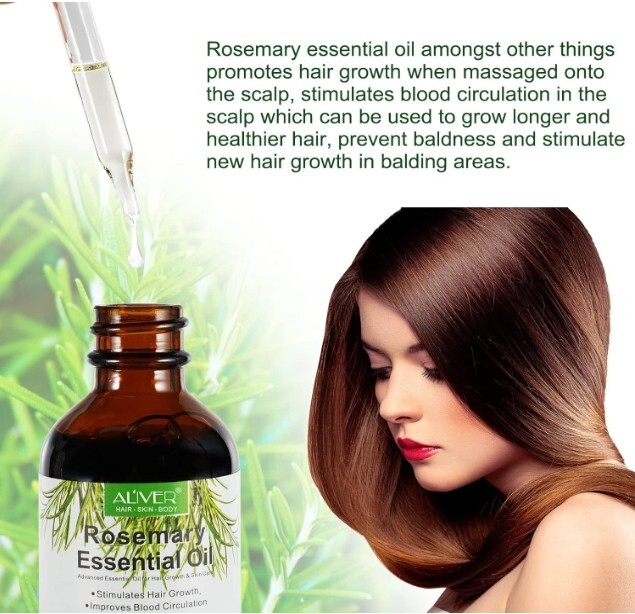 Rosemary Oil for Hair Growth 100% Pure Organic Rosemary Oil for Eyebrow and E...