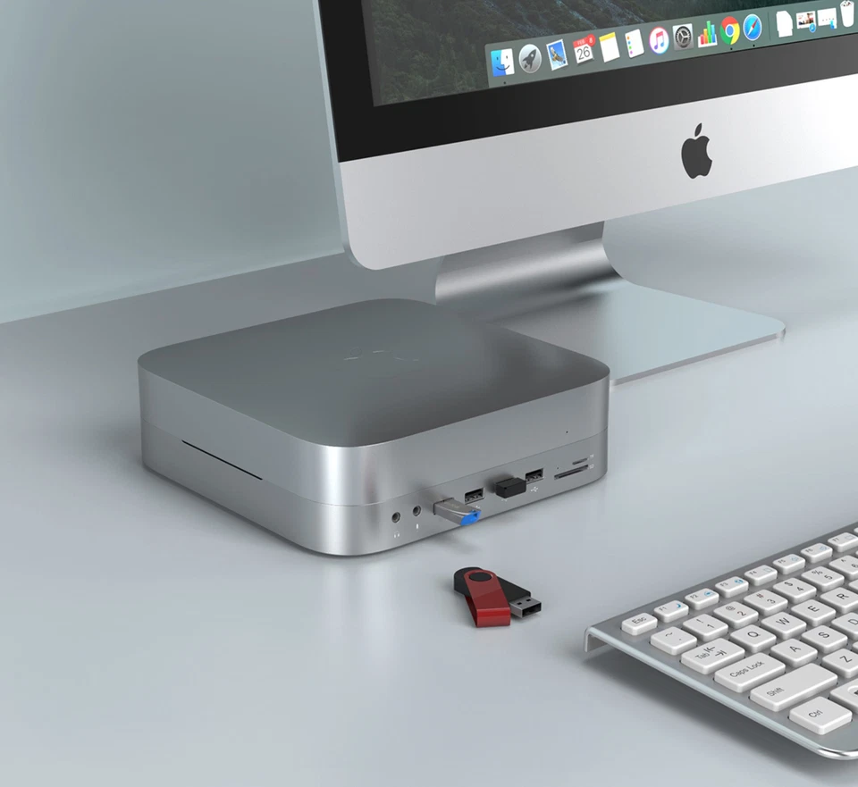 12 in 1 Typ-C Hub zu HDMI VGA FT SD USB 3.0/2.0 SATA port Adapter für Mac Mini - Bild 2 von 4