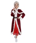 Adult Women's Deluxe Classic Mrs. Santa Claus Costume Multi Cosplay Xmas HC-023