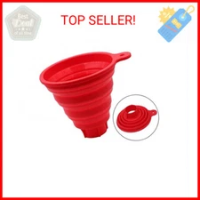 KongNai Silicone Collapsible Funnel for Jars, Foldable Large Canning Jar Funnel 