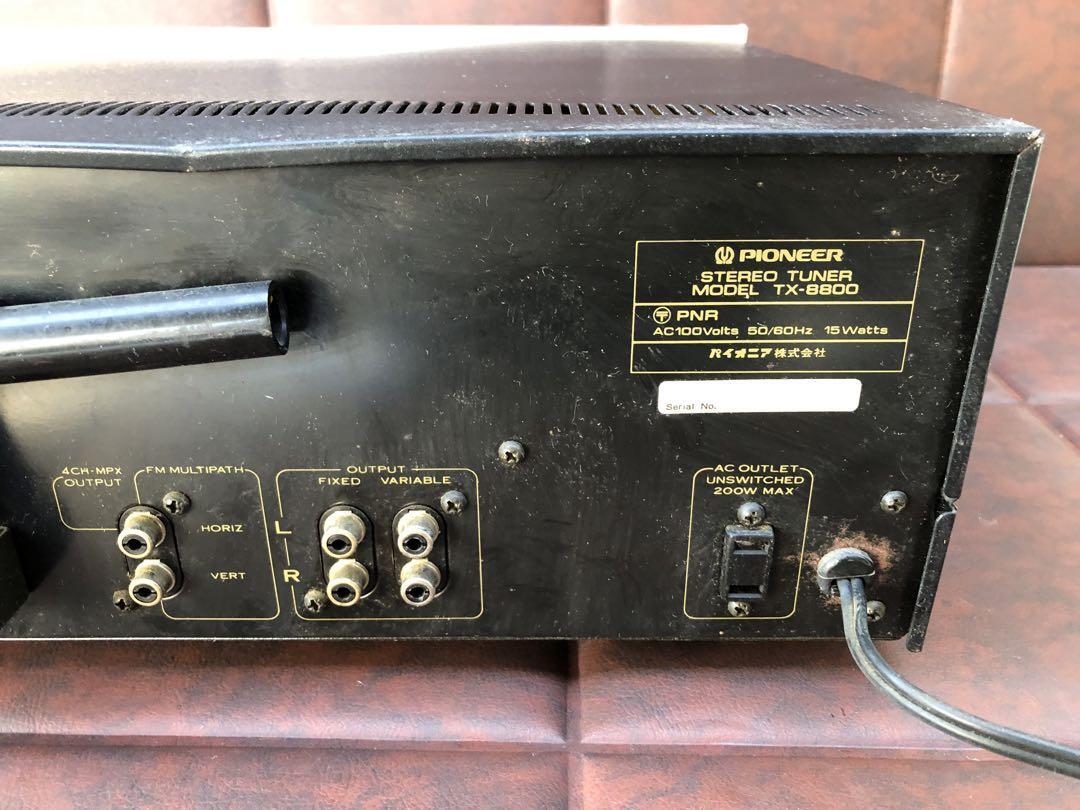 Pioneer AM FM tuner TX-8800 [Masterpiece] (J47) | eBay