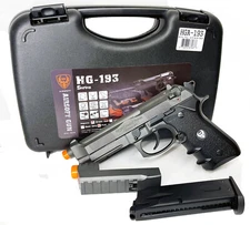 HFC 193 M9 Full Metal Airsoft Gas Blowback Pistol Accessory Rail Gas Powered BB