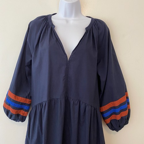 Maxi Vestido Sundry Anthropologie Azul Marino Manga Larga Para Mujer 0 - Imagen 3 de 8